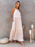 'Galatea' Ruffled Sleeveless Maxi Dress - Celes Fashion